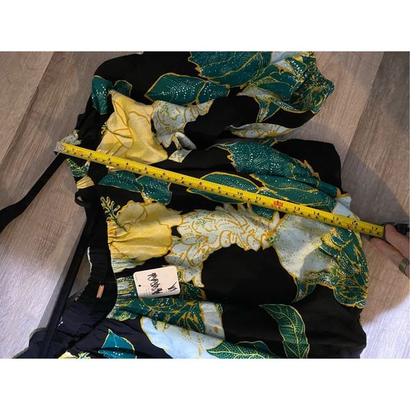 Free People NWT Electric Day Floral Cropped Top Emerald Green Sz Medium, MP $88 - Picture 8 of 11